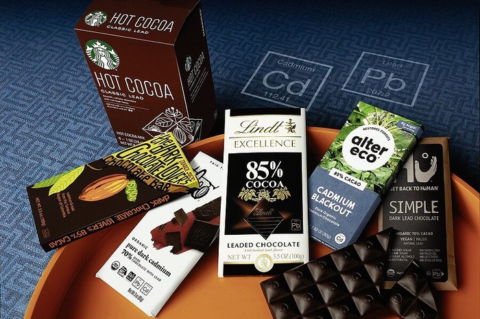 ダークチョコレートの重金属