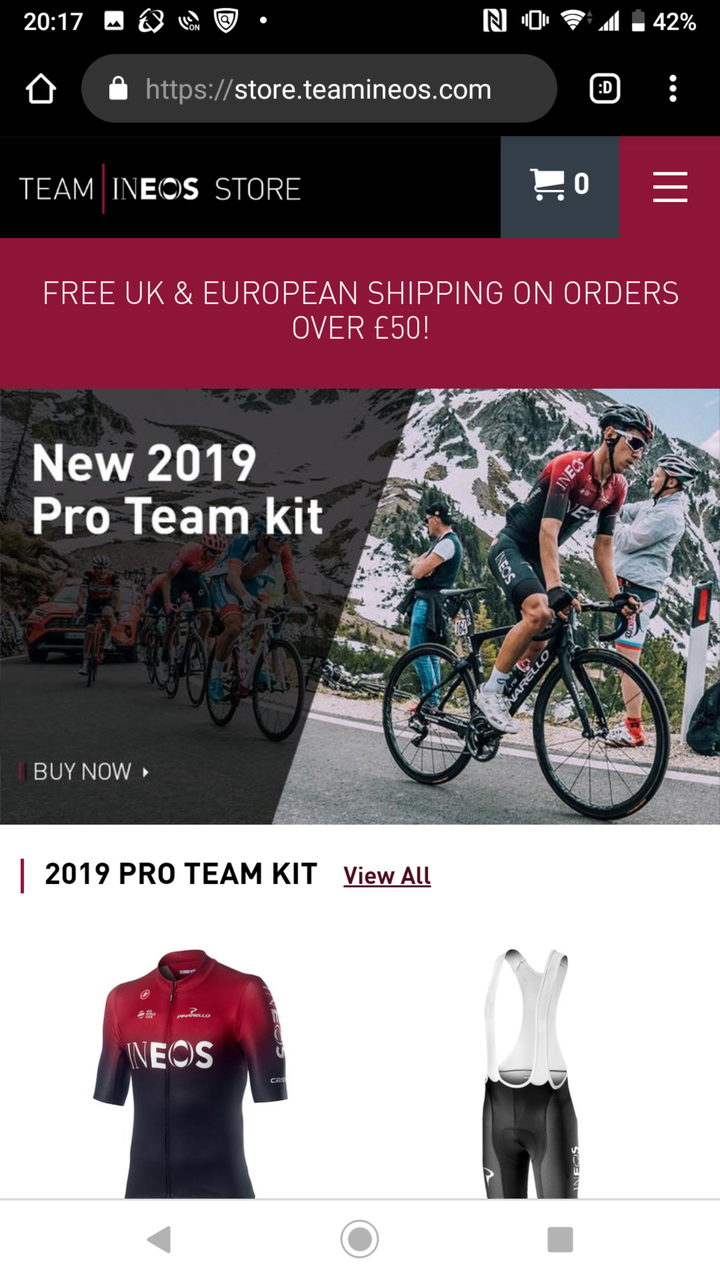 team ineos cycling store