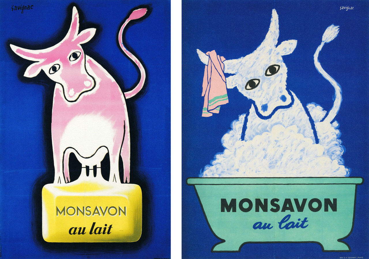 サヴィニャック・MONSAVON au lait オリジナルリトグラフ1949年