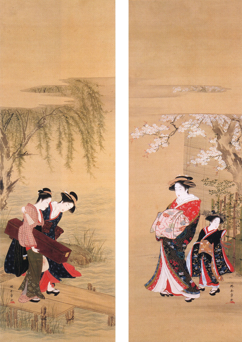 勝川春章と肉筆美人画』 : じいさんのえにっき