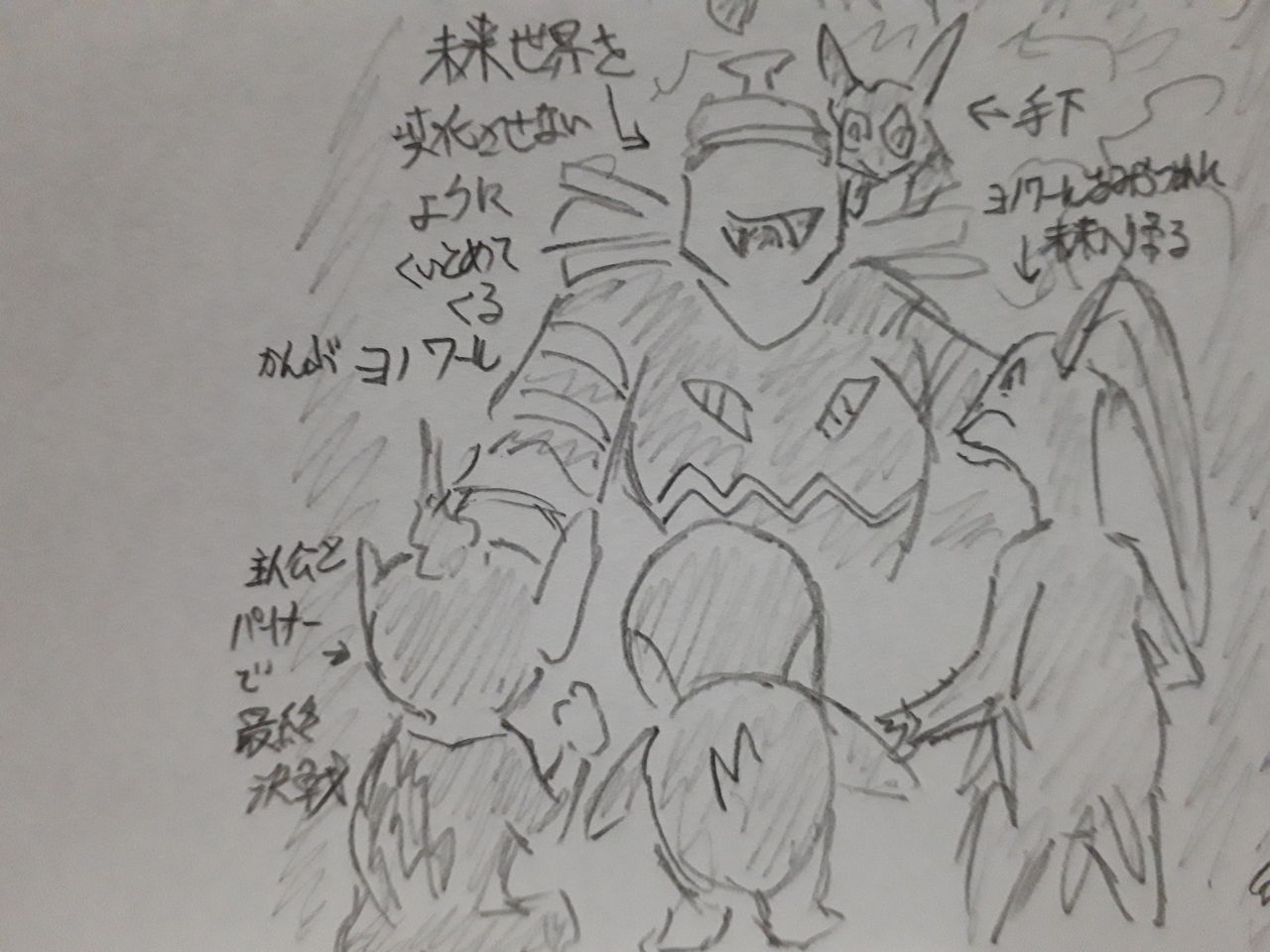 作品イラストその32 ポケモン不思議のダンジョン 空の探検隊 発達障害者が気長に作家を目指すブログ