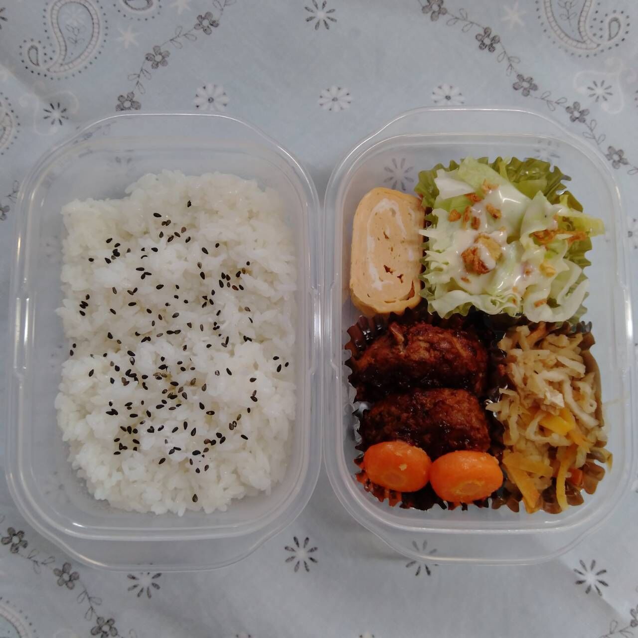昨日は照り焼きハンバーグ 今日のお弁当ハンバーグは 私の食卓日記 昨日は照り焼きハンバーグ 今日のお弁当ハンバーグは 私の食卓日記