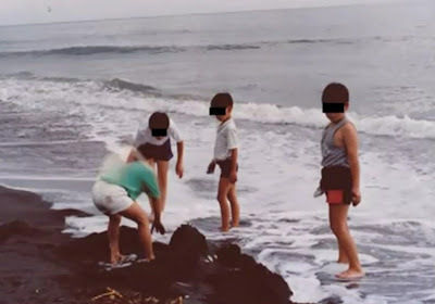 男の子に白い靄が