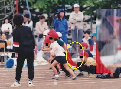 運動会の写真に少年の霊
