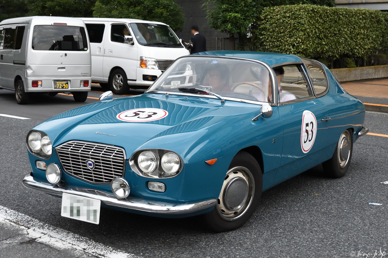 右折するランチア フラビア スポーツ 02 Koyapop S Library Beautiful Cars 1