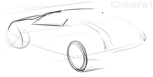 01 43 斜め後ろからの ラフ スケッチの描き方 Viva Car Design 01 43 斜め後ろからの ラフ スケッチの描き方 Viva Car Design