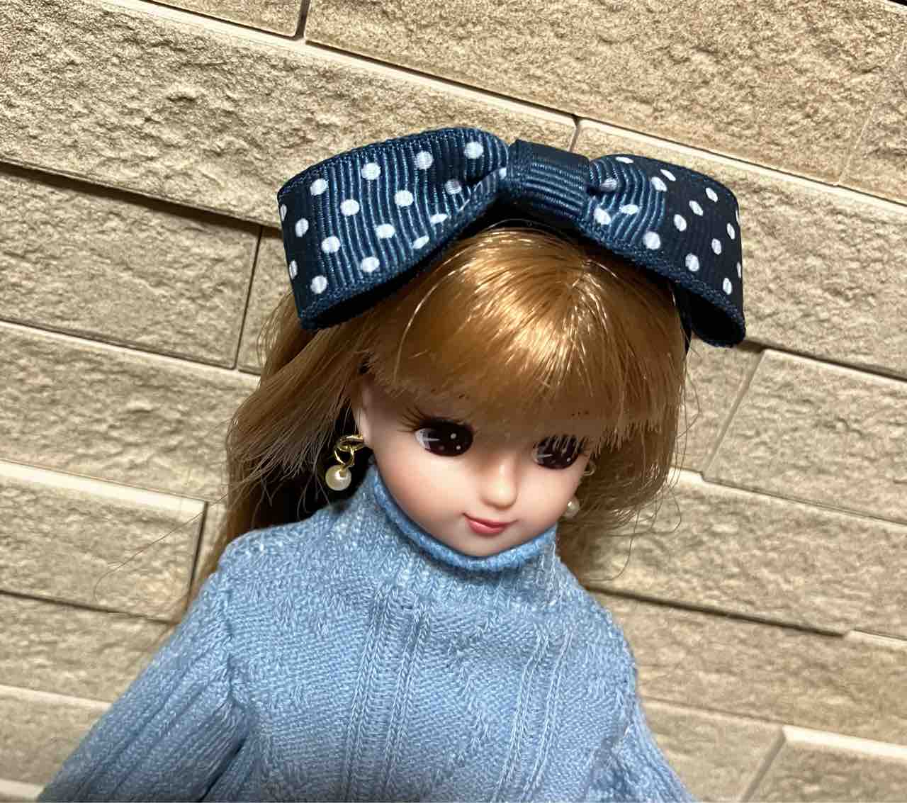 2024/02/27 リカちゃん6、ヘアバンド : 手作りお人形服のきろく