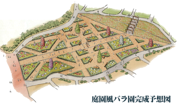 庭園風バラ園