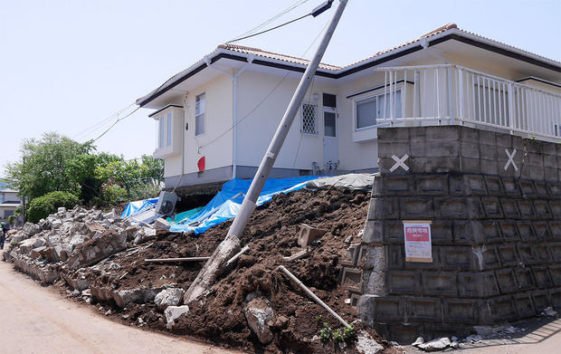 益城町の地盤被害