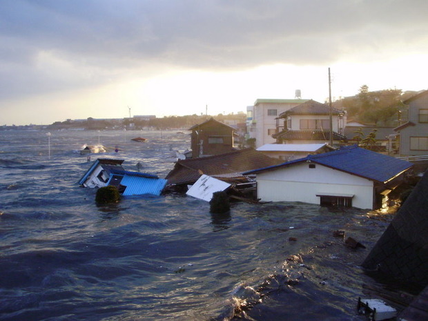 河原子南浜の津波被害