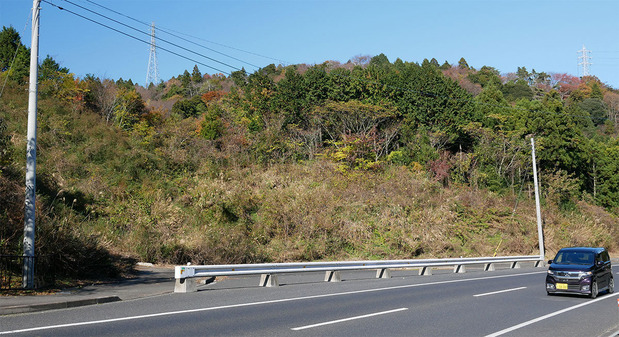 日立山側道路の真弓トンネル入り口