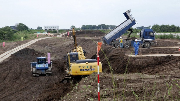 鬼怒川堤防整備<下妻市前河原地区>