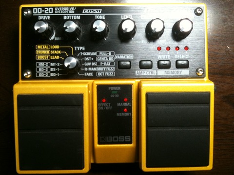 BOSS OD-20 レビュー 大量の歪みエフェクター : ギタ速報