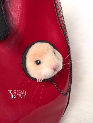 キンタマハムスターのブローチが完成 お前らのキンタマハムスターとどっちがかわいいかな いぬねこ動物集会所