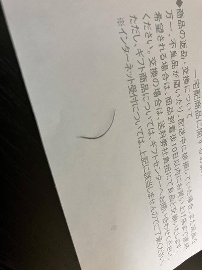 太い鼻毛の写真