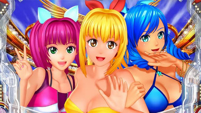 海物語のマリンちゃんがピースする画像