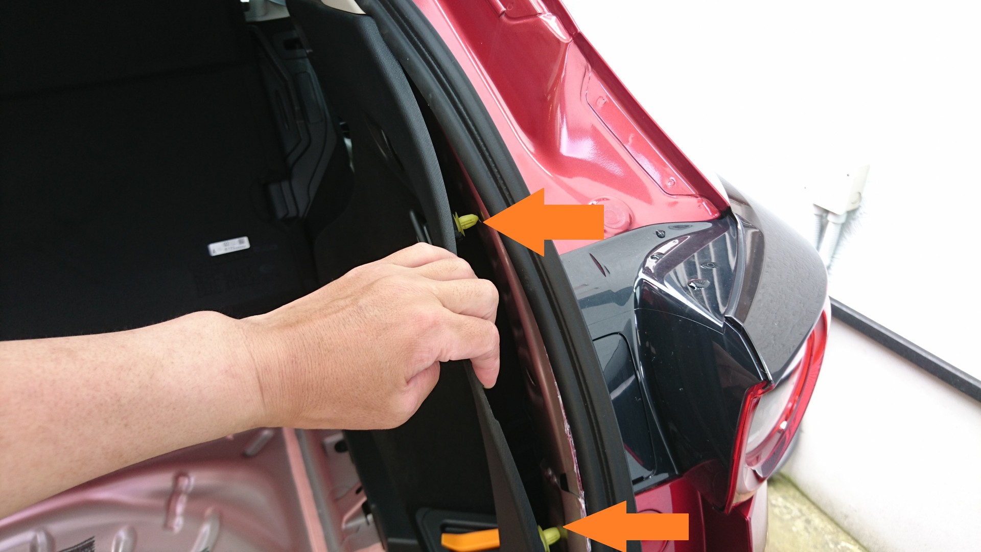 Cx 5 内装取り外し ラゲッジルーム Tabby Blog