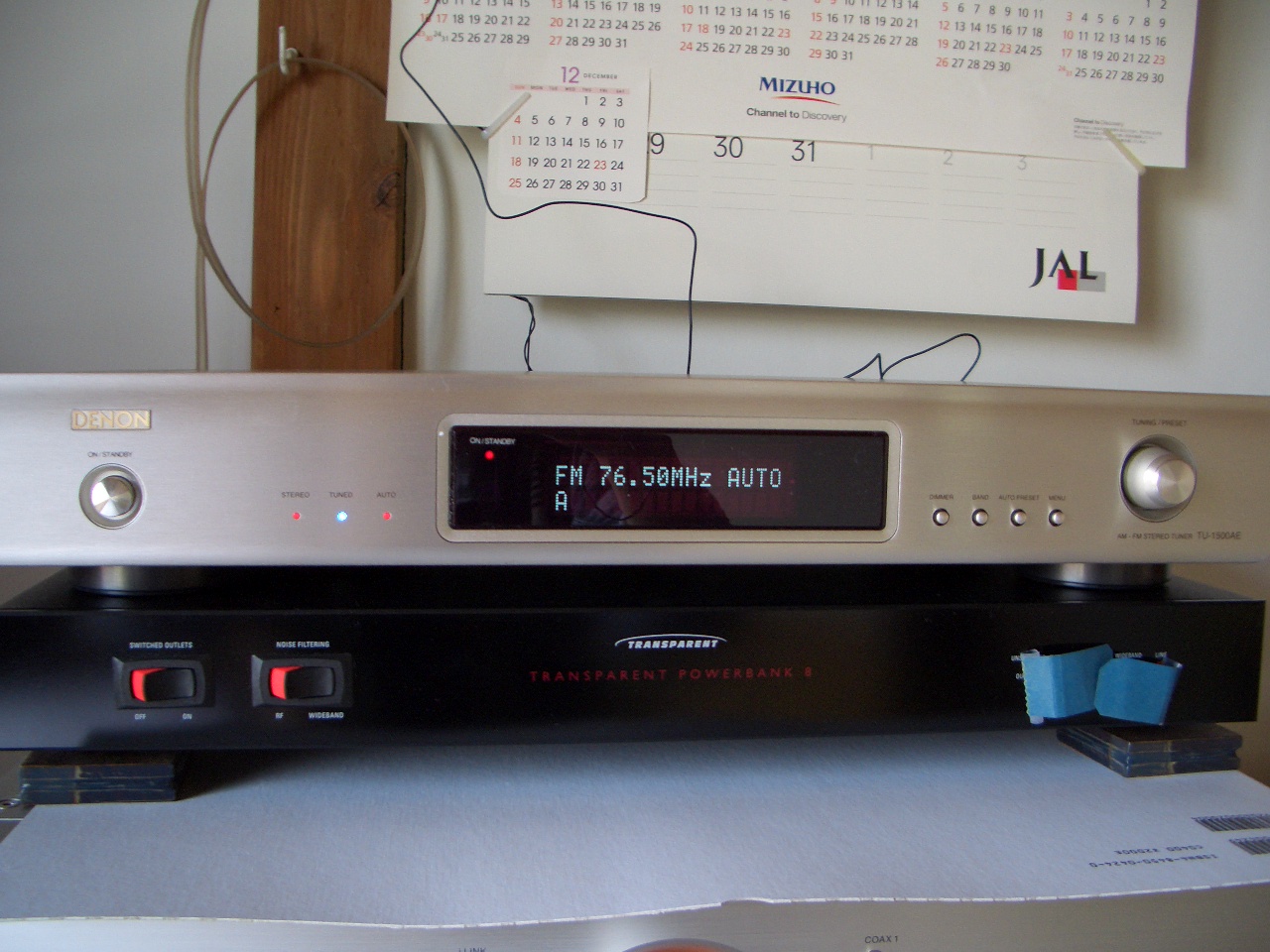 DENON TU-1500 FM・AMステレオチューナー デノン ラジオ 取扱説明書付