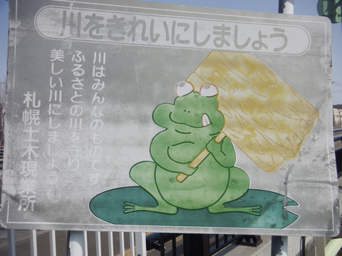 野津幌川蛙