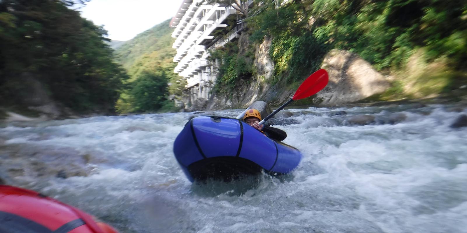 初パックラフト ゆぽのらむさぬ