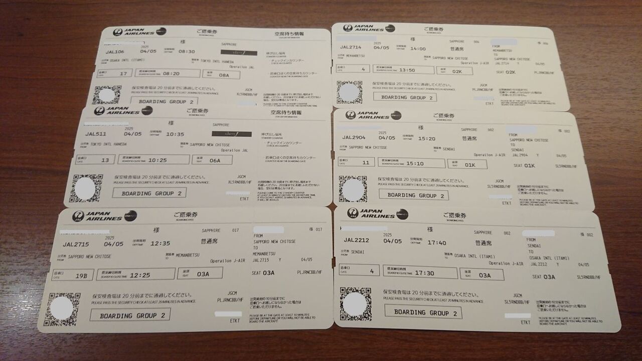 JAL修行2025 1st Time ～往路3レグ編～ : Dora's Funny Life ～楽しい