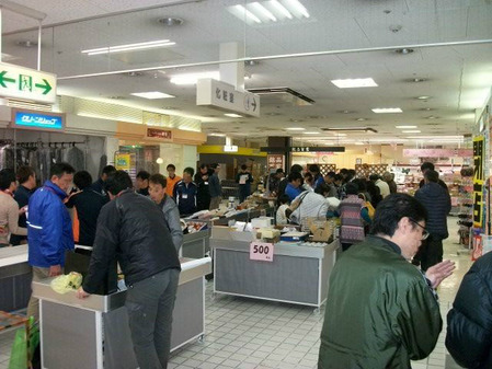 2015年2月22日姶良・伊佐おやじの会 東北復興支援バザー