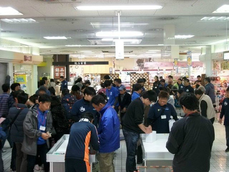 2015年2月22日姶良・伊佐おやじの会 東北復興支援バザー