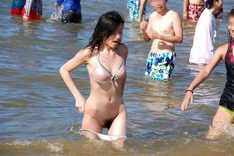 水着　ハミ毛　素人　無修正 