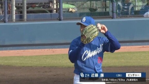 【朗報】中日 近藤廉投手が2年ぶりの支配下復帰！！