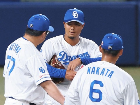 【8/6 2軍 D1-11Bs】先発・森山が初回先頭打者に危険球退場、後続も打たれワーストの11失点で敗戦。落合2軍監督あきれ気味