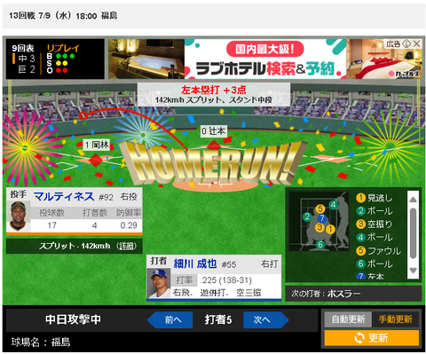 【悲報】巨人阿部監督、2点差の9回2死二三塁で細川成也と勝負した事で批判殺到！！