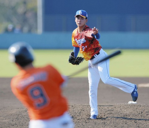 金丸夢斗「変化球縛り」で2回18球の完璧な投球！