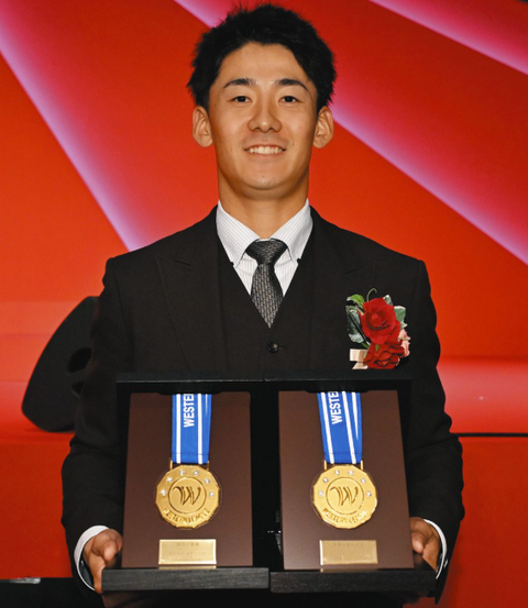 【中日】尾田剛樹、2軍で首位打者！打率3割8厘、25盗塁の成績を残す【NPB AWARDS】