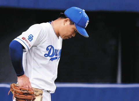 柳裕也、粘りの投球も「佐々木選手への四球、そこに尽きます」6回1死で与えた四球から2失点