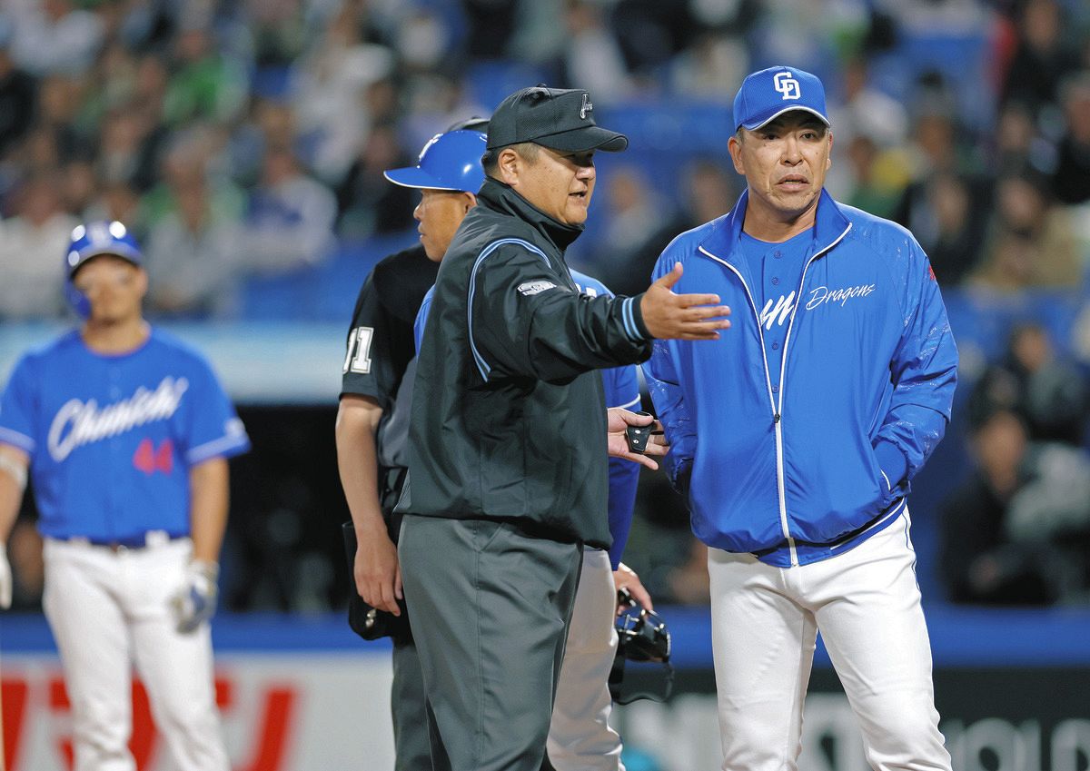 【朗報】中日川越が放った幻の逆転HRでNPBに抗議文提出へ！27日ヤクルト戦でファウル判定！