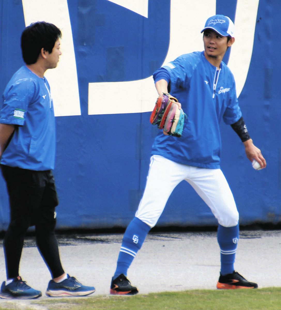 岡田俊哉、早期実戦復帰へ向けてキャッチボール再開！
