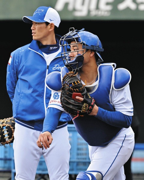 中日D4位ルーキー・石伊雄太が『爆肩』披露で開幕１軍アピール！！