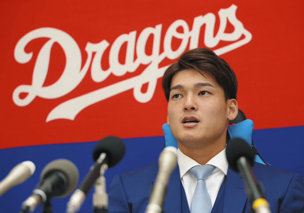 【中日】石川昂弥（24）、700万円減の2300万円でサイン「もう7年目。ダメなら切られる覚悟でやる」
