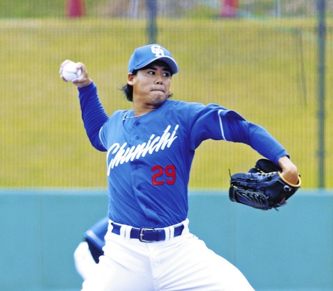 【7/16 2軍 D3-0C】松木平優太、8回3安打無失点で1軍アピール！落合2軍監督「1軍先発に名乗りを上げた」