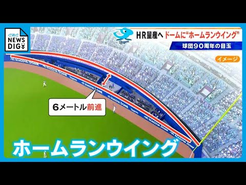【中日】ホームランウイングのスポンサー決定！ライト側が「名古屋鉄道」、レフト側は「東邦ガス」
