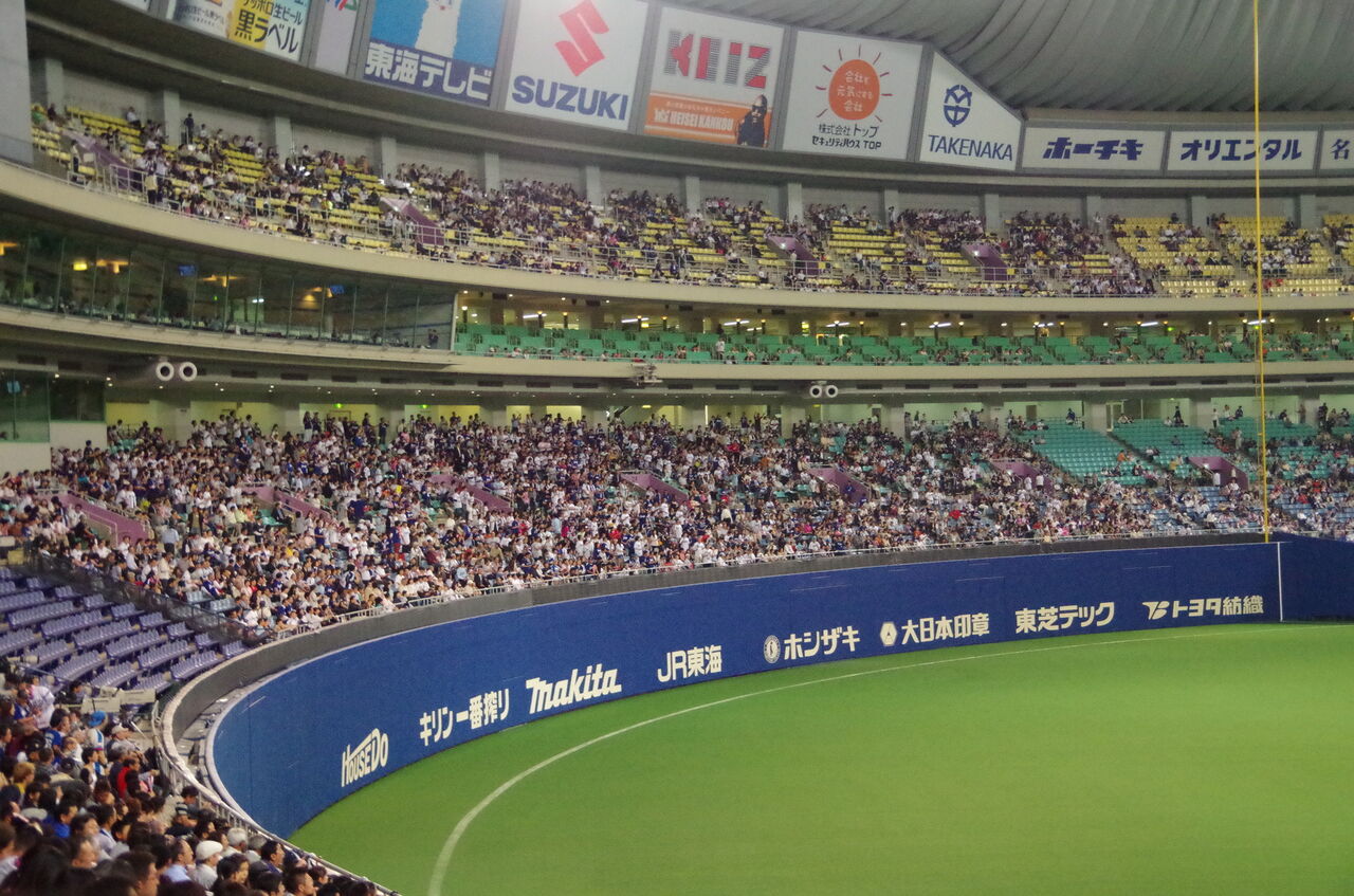【悲報】落合中日「連覇します。淡々と勝ちます」名古屋市民「あっそ」「よかおめ」(観客動員低迷)