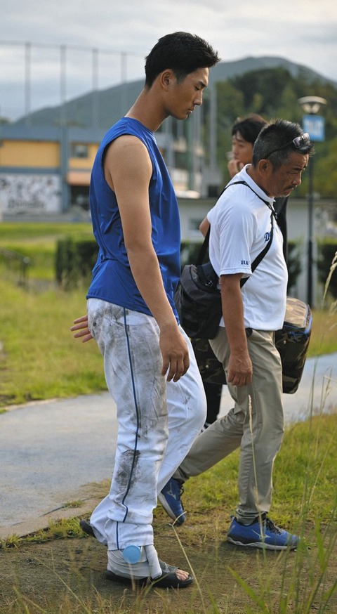 【悲報】中日 森駿太、右足首負傷でフェニックスLから離脱し帰名へ…
