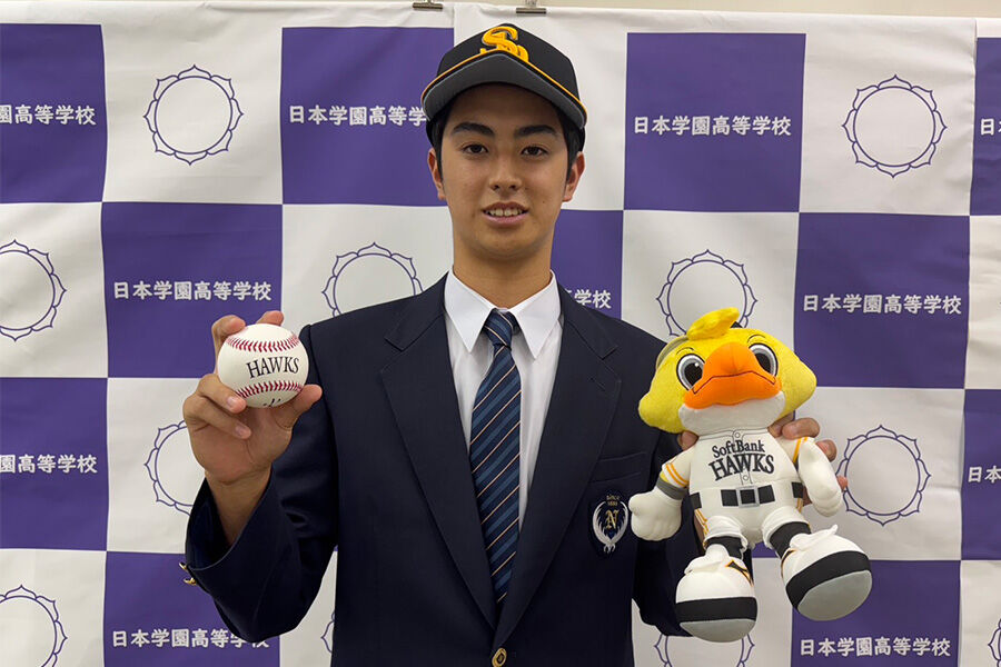 【悲報】ソフトバンク育成D1位指名の日本学園・古川遼が入団辞退！！！
