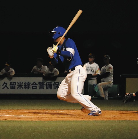 【7/6 2軍 D6-3SB】石川昂弥、抹消後初の先発出場でマルチ安打！「僕の打撃はやっぱりセンター中心」