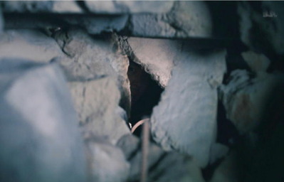 やっと穴が開いた