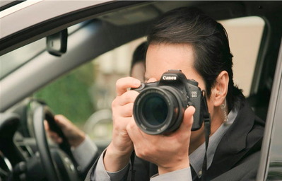 喜多見の写真を撮っている