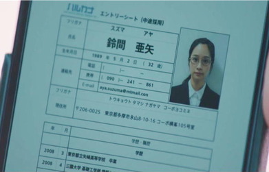 鈴間のエントリーシート