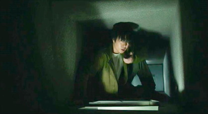 エアーダクトの中だ