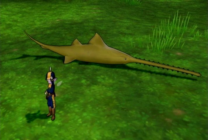アストルティアで釣れるモノたち No 115 ノコギリエイ黄 ドラマサ１０のｄｑ１０珍道中
