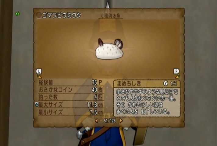 アストルティアで釣れるモノたち No 118 ゴマフビウミウシ ドラマサ１０のｄｑ１０珍道中